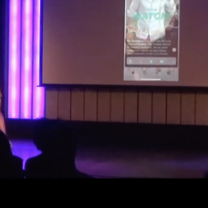 Tinder Live - Lane Tells A Man She's Elizabeth Holmes, Founder of Theranos. (Feat. Dodai Stewart, Ginny Hogan)